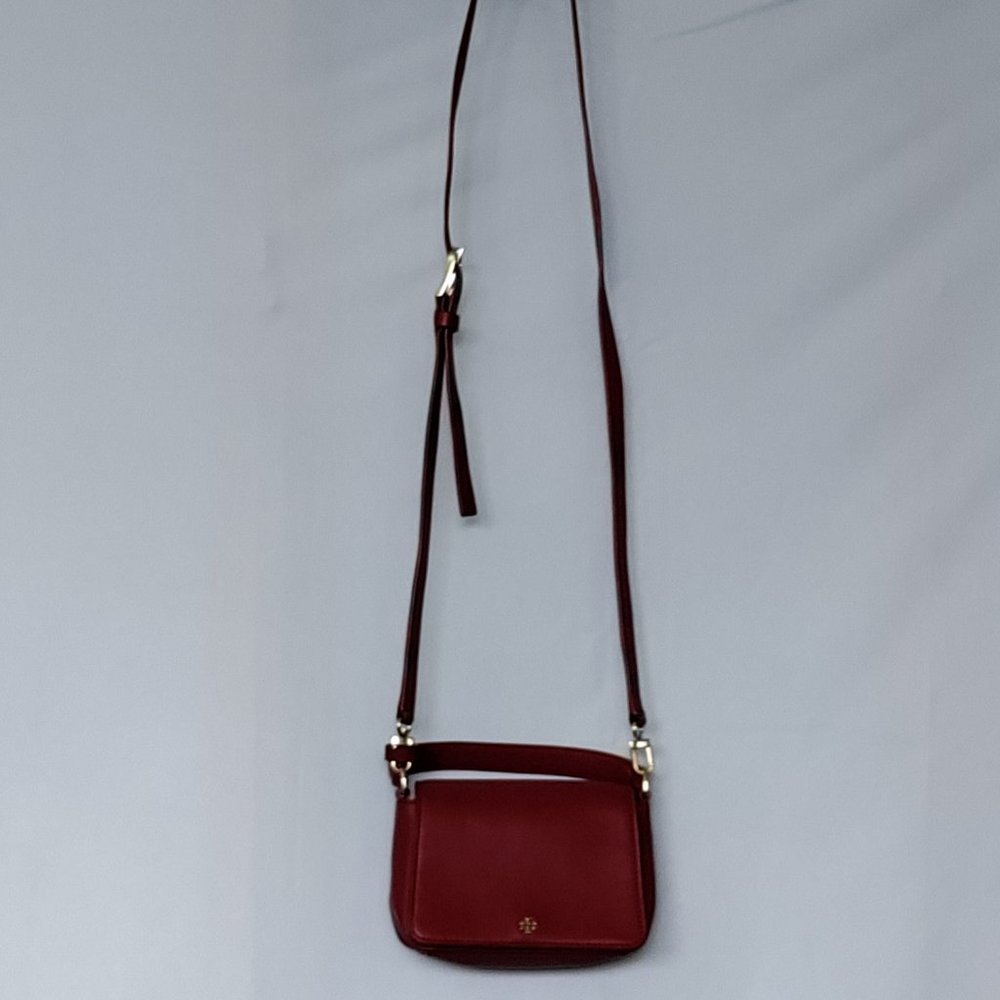 Tory Burch Micro Satchel Crossbody Leather 30678 Redstone